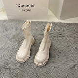 Martin Boots Women's Spring And Autumn 2024 New British Style Boots Internet Celebrities Popular Style Skinny Boots And Short