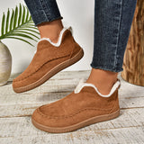 Breakj The Winter Of 2025, The New Women's Warm Cotton Shoes Are Warm And Cotton Shoes Are Pure Color And Velvet And Thicken To Keep
