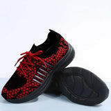 Breathable Mesh Sneakers for Women Snake Pattern Lace Up Vulcanized Shoes Woman 2022 Comfty Non Slip Tenis Shoes