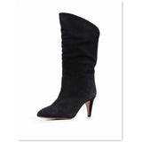 women's autumn and winter new sheep suede fashion Joker short boots warm short fluffy stitching comfortable round