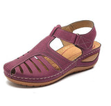 Breakj Summer New Sandals Large Flat Bottom Slope And Hollow