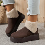 Breakj Bottom Plus Thick Winter Snow Boots Women's Fur Integrated 2025 New Waterproof Short To Keep Warm And Velvet Women's
