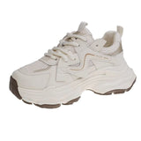 Breakj Dad Shoes Women 2025 Spring New Retro Heightening Mesh With Casual Feet Small Shoes