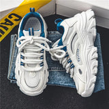 Breakj Tie Color Old Dad Shoes Trend Fashion Casual Shoes Breathable Net Cloth Students Outdoor Sports Men's