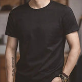 T-Shirts Male Tshirts Men Summer Short Tee Shirt Women Plain Solid Cotton White Tees Top Female Tee Lady