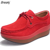 Fashion Leather Soft Bottom Tassel Women's Single Shoes Spring and Summer Thick Bottom Wedge Heel Women Hollow Light