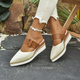 Breakj Women's Sandals 2025 Summer New Flat Bottom Slope And Pointed Casual Women's Cool Slippers