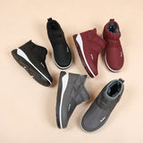Breakj And Cotton Thick Snow Boots Women Plus Size Round Head To Help Warm And Thick Bottom Cotton Shoes