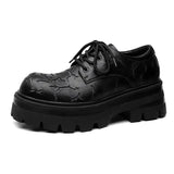 Breakj Celebrity Niche Crack Big Head Shoes Korean Version Of Versatile Thick Derby Shoes Fashion