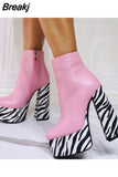 Great Qualtiy Dropship Female Boots Super High Heel Ankle Boots Platform 2023 New Sexy Elegant Woman Ankle Boots