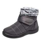 Women's Waterproof Winter Boots Non Slip Thick Plush Snow Boots for Women 2023 New Rabbit Fur Warm Cotton Padded Shoes Plus