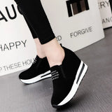 Platform Sports Women's Singles Shoes Pedal Students Show High Show Thin Korean Version Of Casual Women's Singles