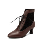 Breakj Heel Strap Martin Boots Plus Size Ankle Boots