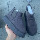Breakj Autumn And Winter New Women's Thick Snow Boots Cotton Shoes Warm Plus Velvet Round Head Jacket Cotton Boots