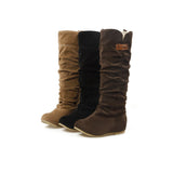 Breakj Spring And Autumn Black Boots Co., White Cotton Cotton Cicking Lace Mill Lady Single Boots Size 4546