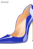 upper women customize stilettos 8cm 10cm 12cm high heels pointed toe party dress club dance plus size 46 pumps