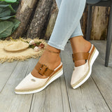 Breakj Bleed-Up Head Behind The Empty Sandals Slope And Light Hemp Rope Clasp Women's Shoes Thick-Soled Cool