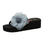 Breakj Beach Slippers Women 2025 Summer New Slope And Toe Flowers Cold