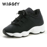 Women's Plush Fur Warm Casual Sneakers Winter Shoes Fashion Women Shoes Lace Up Female Boots Comfortable Platform Shoes