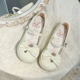 Breakj New Sweet And Cute Rabbit Bow Lolita Lolita Shoes Daily Marie Princess