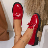 Breakj Lofu Shoes Women 2025 Spring And Summer New Roundhead With Thick Bottom Handy Korean Version Comfort Single
