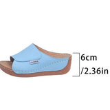 Breakj New Slope And Slippers Fashion Fish Mouth Cool Slippers Wearing Light Beach Women's Cool