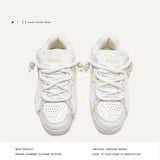 Breakj Shoes Destroyed The White Knight Bat Bread Shoes National Tide On The Street To Increase The Height And Low Helper Shoes Men And Women The Same