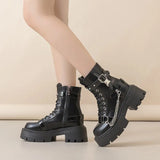 Breakj Punk Style Thick Bottom Martin Boots 2025 New Mid-Chammelt Sweet Cool Small Man To Increase Fashion