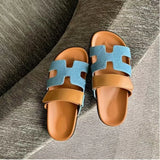 Breakj Uncle Drags Women Thick Bottom H Slippers 2025 New Magic Sticky Large-Size Fashion Women's