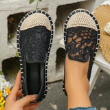 Summer Women's Shoes 2025 New Mesh Breathable Fisherman Shoes Women's Version Of Flat-Soled Casual Cloth