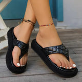 Breakj Large-Size Thick-Bottomed Slippers Lattice Casual Summer