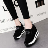 Breakj Spring And Autumn Leisure Sports Height Height And The New Single Shoes Thick-Soled Adhesive Shoes Match Women's Shoes Pine And Cake Bottom