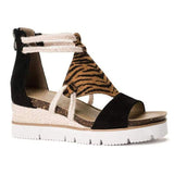 Sandals Leopard Wedge Heels Sandals Soft Bottom Platform Sandals For Summer Shoes Women Wedges Chaussure Femme Plus