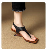 Toe Sandals Women 2024 New Summer Wear High Heel In Roman Shoes Niche Personality Casual Sandals