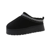 Breakj Boots Women's Fur Integrated 2025 New Autumn And Winter Plus Velvet Warm Cotton Shoes Bales Half-Dragging Hair