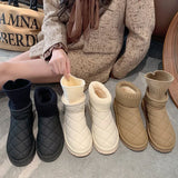 Mouth Snow Boots Women 2023 Winter New Casual Platform High-Top Cotton Shoes Women Add Thick And Velvet Cotton Boots