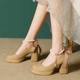 Breakj Jane High Heels Spring And Autumn Small 2024 Spring New Design Sense Small French Temperament Single Shoes Small Fragrant