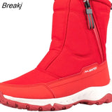 Snow Boots Ladies Winter Shoes Couple Snow Boots Ankle Boots Canvas Plush Boots Zipper Platform Boots Botas