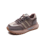Breakj Shoes Ladies Old Dad Shoes Casual Low-Top Shoes 2025 Spring New Four Seasons Single
