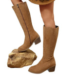 Breakj Temperament Knight Boots Women's High Boots 2025 Autumn And Winter With Coarse And Knee New