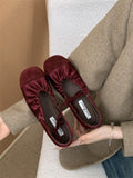 Breakj Bows Small Fragrant Wind Round Head Mary Jane Single Shoes 2025 Spring And Summer New Folds With Grandmother