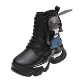 Breakj Martin Boots Female Autumn Winter 2023 New Station Locomotive Boots Female Boots Cartoon Korean Version High Help Ankle
