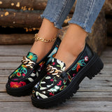 Breakj British Wind Black Leather Shoes Women 2025 Summer New Thick Soles Pedal French Lefu