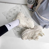 Breakj Shoes Women 2025 New Spring And Autumn Breathable Increase Black Feet Small Man With Loose Cake