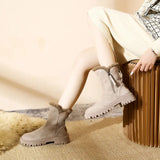 Shoes Women 2023 New Winter Fur One Snow Boots Ankle Boots Big Cotton Shoes
