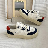 Breakj White Shoes Women 2025 Spring And Autumn New Korean Version Of Thick-Soled Lace Shoes Fashion Color Casual