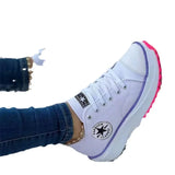 Breakj Spring New Low-Top Single Shoes Women's Thick-Sing Canvas Shoes Women's Canvas Pine Cake Bottoms Large Women's