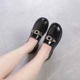 Summer Footwear Formal Shoes for Women 2023 Normal Leather Casual Loafers Block Heel Low Elegant Chunky Heels Young E