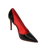 Breakj And Summer 2025 New Pointed Temperament Patent Leather Bare Red-Soled High-Heeled Shoes Women's Fine Side Air Work Shoes Single