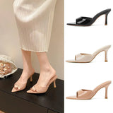 Breakj Version Of The High-Shoe Women 2025 Summer New Fashion Square High And Cool Drag With Anti-Slip